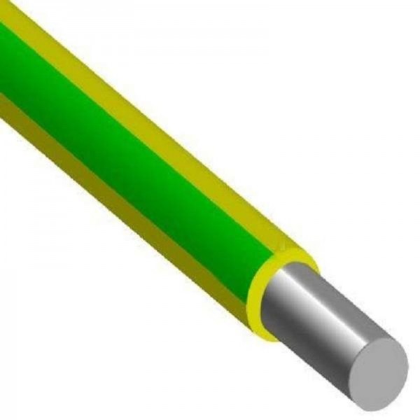 Провод алюминиевый ПАВ 1х16 желто-зеленый (бухта 100м, отрез)
